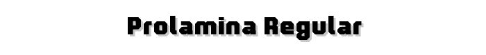 ProLamina Regular font